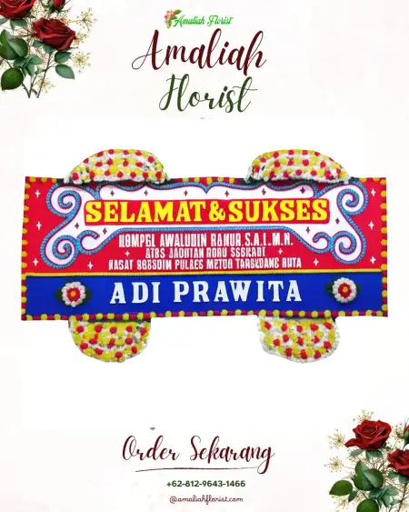 Papan Bunga Ucapan Selamat Lematang